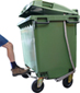 660 litre wheelie bin