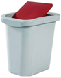 swing lid recycle bin