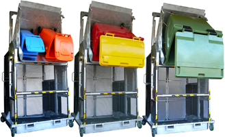 industrial heavy duty bin lifter bin tipper